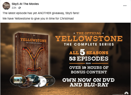 5 By 5 - Facebook Post